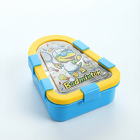 Boîte à lunch pour enfants de 500 ml en acier inoxydable 304, sans BPA, à 2 compartiments, étanche, avec cuillère et fourchette pour l'école