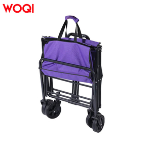 Woqiヘビーデューティービッグホイールポータブル折りたたみビーチキャンプベビーカーカートキャンプ用ワゴン - Product Image 2