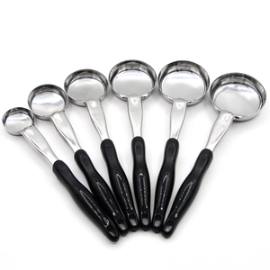 Cuillère à sauce à pizza en acier inoxydable, accessoires de cuisine, cuillère à pizza, cuillère à peser 1 2 3 4 5 6 once, en acier inoxydable - Product Image 1
