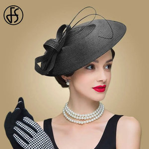 FS Fascinators cappello bianco nero portapillole - Product Image 2
