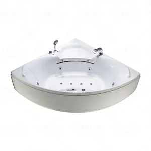 Luxury Two People Square Waterfall Affordable Freestanding Smart Control Large Size Acrylic Massage Whirlpool Bathtub