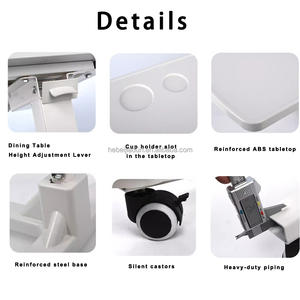 Mesa Ajustable para Cama JIADUN, Mesa Auxiliar con Ruedas para Uso Hospitalario y Doméstico - Product Image 4