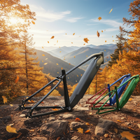 Cadre de vélo électrique tout-terrain KALOSSE en alliage d'aluminium avec batterie intégrée, cadre de vélo électrique 29 pouces, dérailleur arrière 135 mm