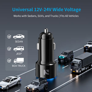 Cargador de Coche NCC CC-0401 38W USB-A + USB-C, Carga Rápida PD 20W y QC 18W, Compacto y Ligero (Negro) - Product Image 4