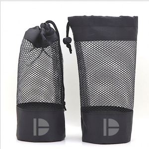 Custom <b>Drawstring</b> Mesh <b>Pouch</b> Black Small Nylon Mesh <b>Drawstring</b> Bag - Product Image 1
