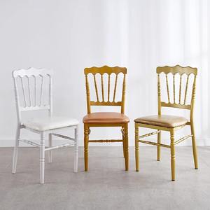 Chaises épaisses en métal d'hôtel portatif de vente chaude avec des dossiers Mariages et banquets Chaises de <span class=keywords><strong>Napoléon</strong></span> Meubles - Product Image 3