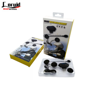 10m truyền tai nghe Khoảng cách không dây xe máy Mũ bảo hiểm <span class=keywords><strong>intercom</strong></span> Walkie Talkie Tai nghe BT12 thể thao Mũ bảo hiểm tai nghe - Product Image 1