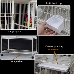 Vente en gros grande cage à oiseaux cage pour perroquets cages pour pièges à pigeons <span class=keywords><strong>volière</strong></span> à oiseaux - Product Image 4