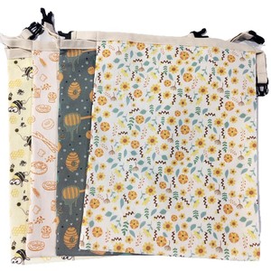 Nueva Bolsa Reutilizable de Lino y Cera de Abeja de Alta Calidad <span class=keywords><strong>para</strong></span> Almacenamiento de <span class=keywords><strong>Pan</strong></span>, Hecha a Mano con Lienzo de Algodón Puro - Product Image 4