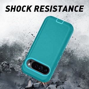 เคสโทรศัพท์มือถือแบบมีคลิปหนีบเข็มขัดและขาตั้ง รุ่น Defender สำหรับ Pixel 8 Pro เคสหลังราคาประหยัด เคสโทรศัพท์มือถือสำหรับ Pixel 9 Pro - Product Image 2