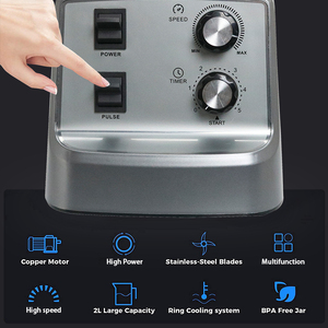 Thương mại máy xay sinh tố mixeur Heavy Duty công nghiệp máy ép trái cây Máy xay sinh tố cho nhà bếp mạnh mẽ trái cây Mixer blander máy xay máy - Product Image 2