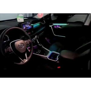 Luz Ambiental de 64 Colores para Toyota RAV4/Wildlander 2020-2024, Kit de Actualización de Iluminación LED Interior, Accesorios - Product Image 2
