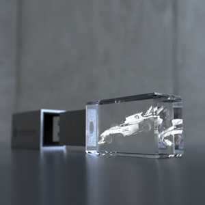 ミニクリスタル<span class=keywords><strong>3D</strong></span>レーザー彫刻USBフラッシュドライブ、カスタムロゴ入り、結婚祝い - Product Image 6