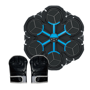 Jouet cible de boxe de musique polygone pour enfants et adolescents avec gants Jeu <span class=keywords><strong>d</strong></span>'entraînement de réaction amusant pour la concentration et la coordination - Product Image 1