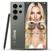 Smartphone Smasun S25 Ultra 5G, Pantalla OLED QHD de 7.3 Pulgadas, Deca Core, Android 14, Versión Global, LTE, 120Hz, Carga Rápida de 120W, 108MP