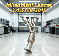 Collecteur d'échappement pour Mitsubishi Lancer 2.4 2009-2015 en acier inoxydable de 1,5 mm d'épaisseur, collecteur d'échappement de performance pour la course
