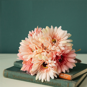 Flores artificiales de margaritas africanas delicadas, <span class=keywords><strong>gerbera</strong></span> artificial de seda elegante, <span class=keywords><strong>Jamesonii</strong></span>, de seda, para el día a día - Product Image 5