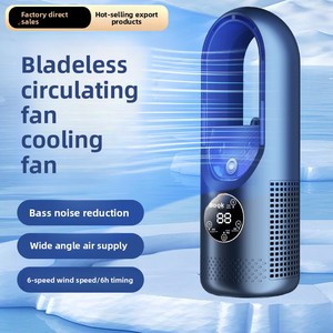 Nouveau modèle de mini <span class=keywords><strong>ventilateur</strong></span> portable sans pales, <span class=keywords><strong>ventilateur</strong></span> de bureau à forte puissance pour usage domestique avec fonction de brumisation et minuterie de refroidissement ; refroidisseur alimenté par USB - Product Image 1