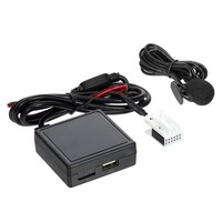 Accessoires automobiles Adaptateur BT Mains libres USB SD Aux avec microphone pour PEUGEOT 307 408