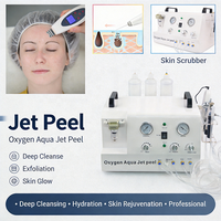 Appareil de soin du visage à l'eau et à l'oxygène Hydro Dermabrasion 5 en 1 avec analyseur de peau