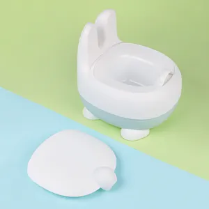 Baby Toilet Seat Potty Cute Rabblit Cartoon Baby Potty Seat Chair Toilet Anti-slip Safety And Stability At The Bottom Baby Potty TrainingChair