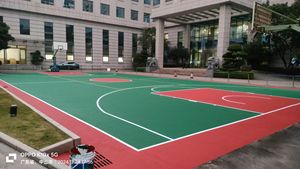 Revêtement de sol sportif en acrylique à usage intensif du fabricant INOLP Résistance élevée au trafic Longue durée de vie Arena de basket-ball professionnel - Product Image 4