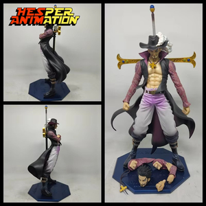 HESPER 23cm Figurine de collection <span class=keywords><strong>Dracule</strong></span> <span class=keywords><strong>Mihawk</strong></span> avec 2 têtes, modèle de poupée PVC, figurine d'anime, jouets - Product Image 2