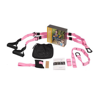 Correas de Suspensión Ajustables de Nailon con Logotipo Personalizado, Equipo de Gimnasio Portátil para Entrenamiento de Fuerza con <span class=keywords><strong>Peso</strong></span> <span class=keywords><strong>Corporal</strong></span> - Product Image 5