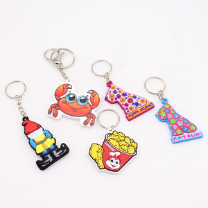 Wholesale Custom 2D 3D Soft Rubber Key Chain Silicone Keyring Plastic PVC Key Holder Chain <b>Personalised</b> Logo Fashion Keychains - Product Image 3