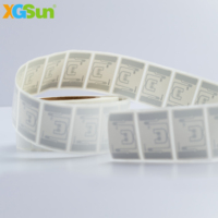 XGSun Vente en gros Mini étiquette RFID UHF U9 certifiée ARC étanche 54*34 Patch pour pneu 860-960MHz conforme à la norme ISO/IEC 18000-6C