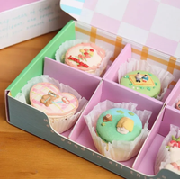 Boîtes à gâteaux en papier de qualité supérieure, design tendance, plateaux de service pour donuts personnalisés, boîtes à desserts avec séparateur