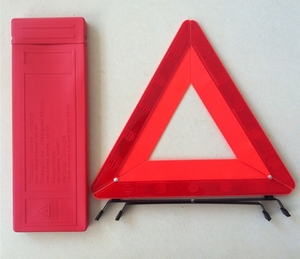 Premium Car Early Warning Triangle Sign 1pc Pack Red Box ABS riflettente essenziale per <span class=keywords><strong>emergenza</strong></span> di sicurezza <span class=keywords><strong>stradale</strong></span> - Product Image 2