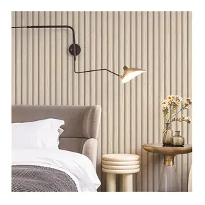 Home Decor Wallpaper 3D Wallpaper Wood Design PVC Waterproof Modern Design Wallpaper