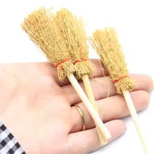 China Kids Mini Broom Toy Supplier Doll house Miniature Furniture Accessories Wholesale OEM ODM Diy Dollhouse Broom Puzzles