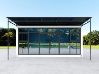 Espace de bureau résidentiel préfabriqué personnalisé JHCE, épaisseur standard, bâtiment portable, petit magasin mobile