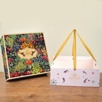Boîte cadeau pliable écologique pour fruits, impression de logo couleur personnalisée, panier en carton pliable pour supermarché, ensemble cadeau de fruits