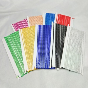 LX Wholesalehot מכירה SS8 אחת קו לתפור על פלסטיק קריסטל ריינסטון פסי פלסטיק ריינסטון קישוטי שרשרות - Product Image 1