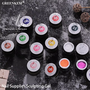 12 colores 5D Nail Art Carving <span class=keywords><strong>Gel</strong></span> 10G tarro colores sólidos pintura UV LED polaco arte diseño uñas suministros esculpir <span class=keywords><strong>Gel</strong></span> - Product Image 2