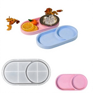 DIY Oval Silicone Resin <b>Mold</b> for Cake Tools Epoxy Casting Non-Toxic Customizable Shape <b>Hand</b> Wash Only for Home Office Decoration - Product Image 3