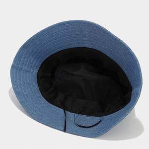 Chapeau Bob de Haute Qualité Couleur Unie, Chapeau de Soleil Décontracté pour l'Extérieur, Chapeau Bob en Denim - Product Image 5