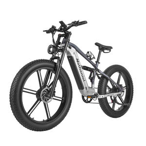 Vélo de montagne électrique en aluminium avec livraison tout-en-un en UE, pneus épais 26*4, moteur sans balais 2000W, double suspension, frein hydraulique - Product Image 1
