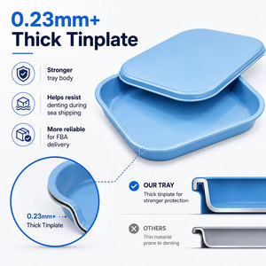 En stock, bajo MOQ, bandeja metálica enrollable con tapa magnética 18*14cm, venta al por mayor, bandeja para fumar con impresión personalizada para molinillo de hierbas - Product Image 3