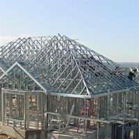 Marco de rollo de perfil de metal rodante de quilla de forma de acero de calibre ligero LGS Casa de acero prefabricada Engranaje de construcción de edificios Núcleo de motor PLC