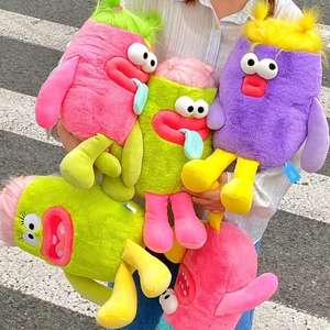 Peluche Personalizado de Monstruo con Cabello Desenfocado y Expresión Divertida <span class=keywords><strong>para</strong></span> Decoración del Hogar y Compañero de Sueño - Product Image 2