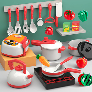 Juego de Cocina para Niños, Juego de Imitación, Frutas y Verduras de Plástico para Cortar, Juguetes de Comida para Niñas, Juego de Cocina, Utensilios de Cocina - Product Image 3