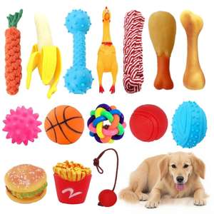 Toptan çevre dostu TPR köpek oyuncaklar aşınmaya dayanıklı sondaj için küçük Pets' taşlama temizlik eğitim malzemeleri - Product Image 1