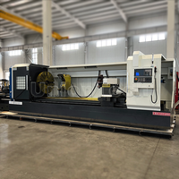 Tour CNC horizontal à broche unique grande taille CK61125X4000, robuste, 3 axes, système allemand