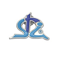 Personnalisable meilleure qualité Islande crème glacée en forme de tricolore émail enfants aimant broche emblème étiquette épinglette badge ensemble