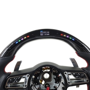 Volante de fibra de carbono LED caliente para Porsche Panamera 2017-2020 <span class=keywords><strong>Macan</strong></span> 2014-2020 Cayenne 2015-2020 Cayman 2016-2020 718 911 - Product Image 3