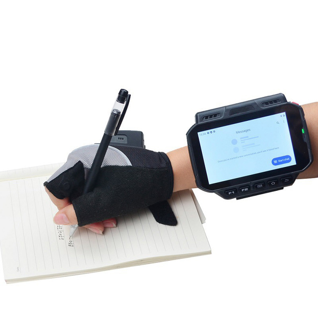 HIDON Android10.0 Wearable Wrist IP65 Rugged PDA Handheld Computer Wristband Portable Mobile Computer Barcode Scanner
